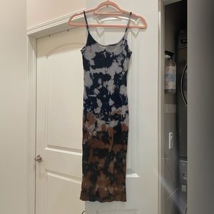 Tie dye dress ,medium ,midi , tank